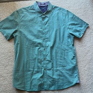 Ted Baker London size 5 short sleeve button down shirt
